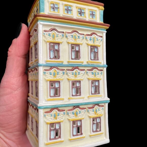 Partylite Cafe Amsterdam Tea Light House Candle Holder Vintage P8275 Retired - Picture 7 of 13